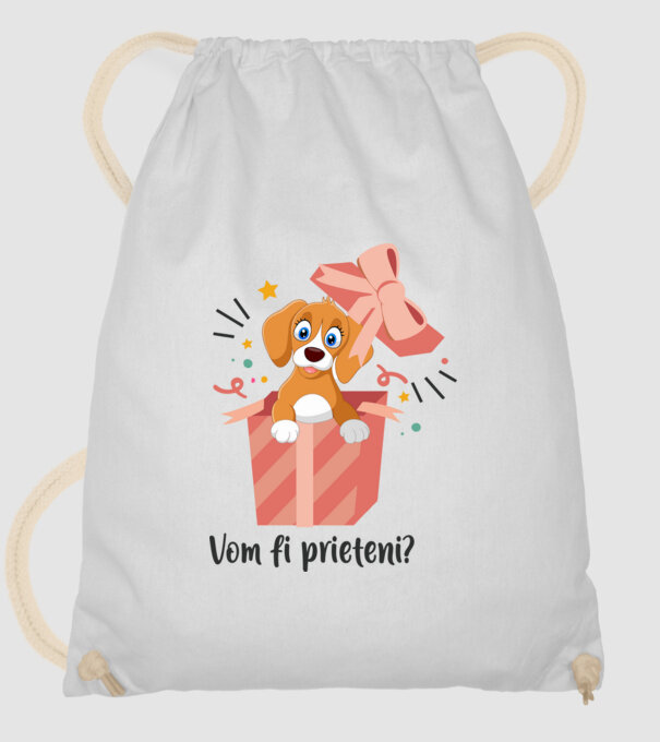 Vom fi prieteni? model alb pe tricou