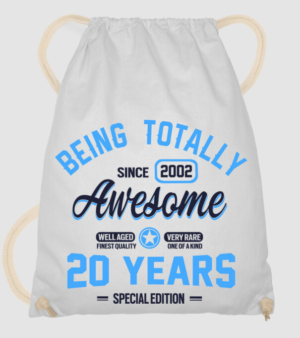 20 years of being totally awesome model alb pe tricou