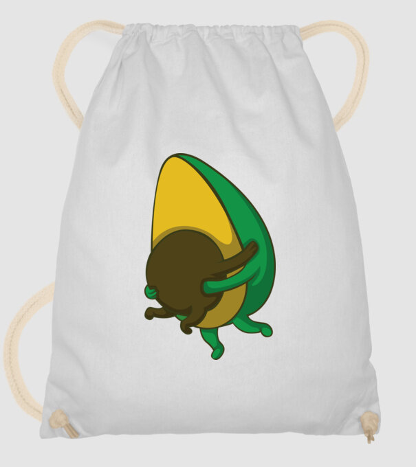 Avocado model alb pe tricou
