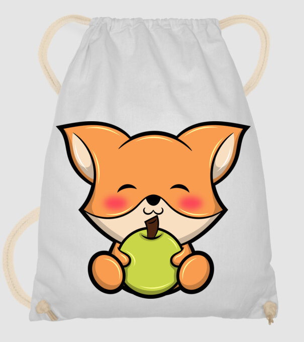 Baby Fox model alb pe tricou