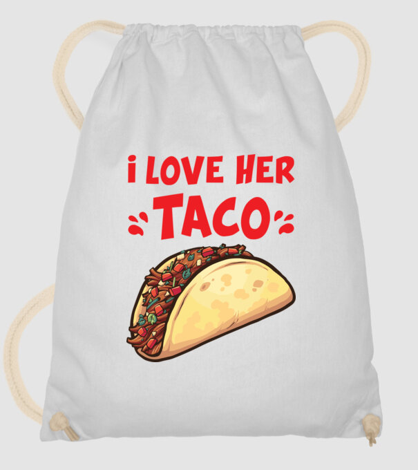 Couple TACO model alb pe tricou