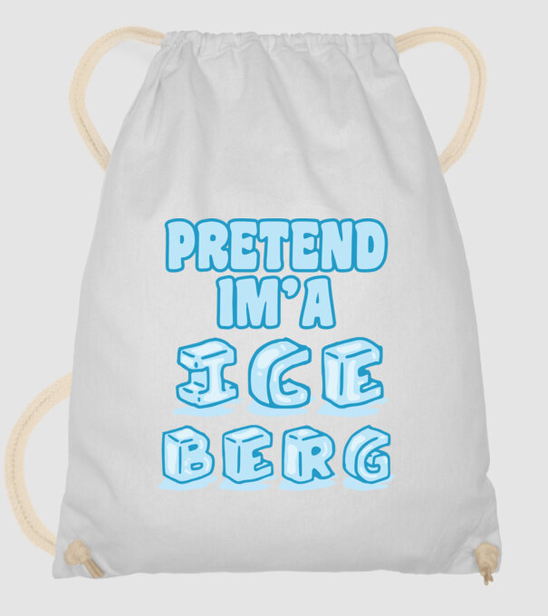 Iceberg carnaval model alb pe tricou