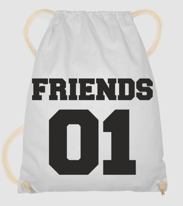 Friends 01 model alb pe tricou