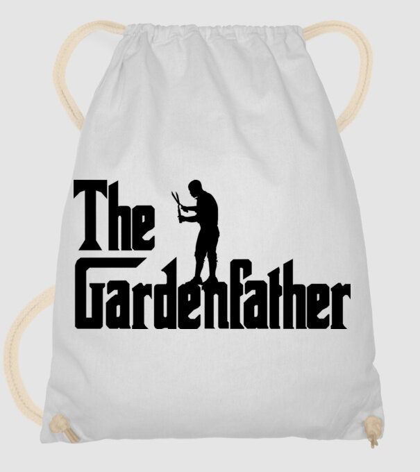 The Gardenfather model alb pe tricou