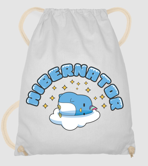 Hibernator model alb pe tricou