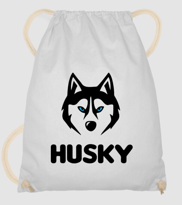 Husky băiat model alb pe tricou