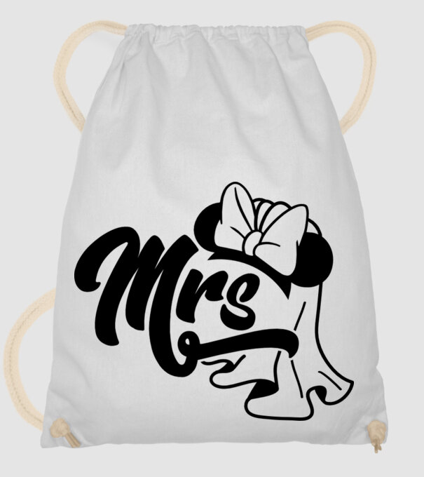 Mrs Mouse model alb pe tricou