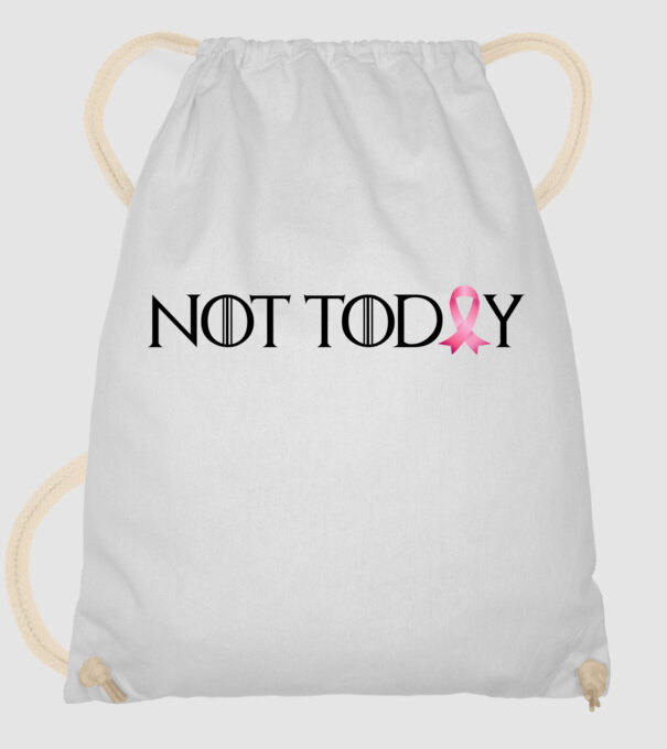 Not today model alb pe tricou