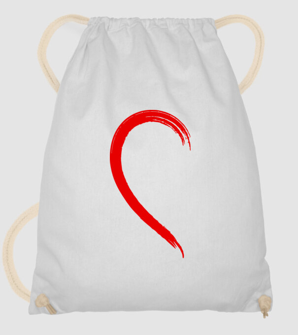 Inimă pereche dreapta model alb pe tricou