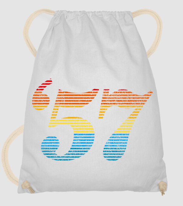 Retro Birthday 1957 model alb pe tricou