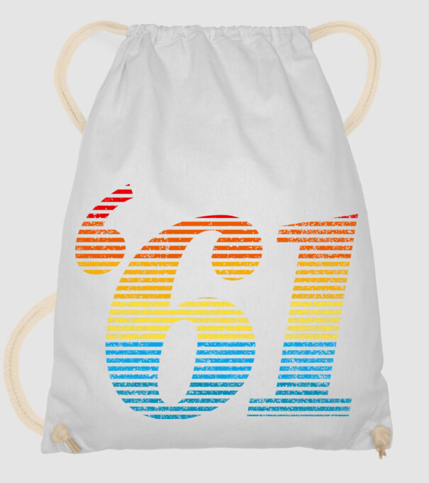 Retro Birthday 1961 model alb pe tricou