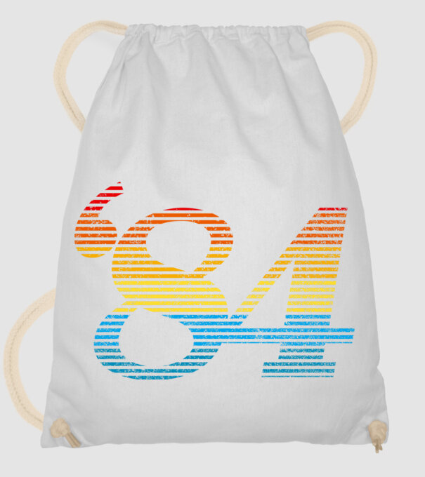 Retro Birthday 1984 model alb pe tricou
