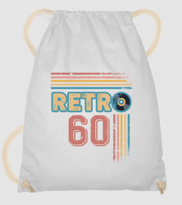 Retro 60 Birthday model alb pe tricou