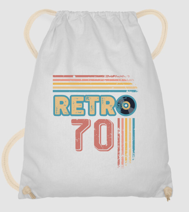 Retro 70 Birthday model alb pe tricou
