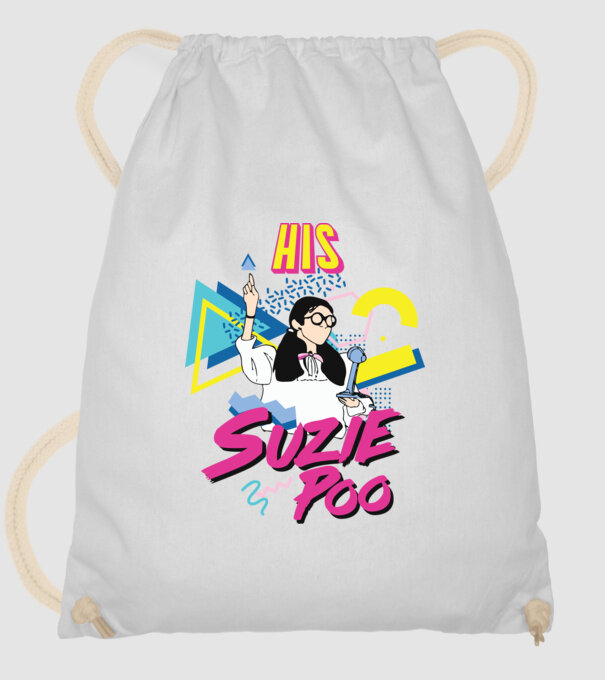 Stranger couple 80s retro Suzie model alb pe tricou