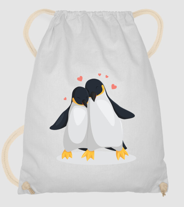 PINGUINI ÎNDRĂGOSTIȚI 8 model alb pe tricou