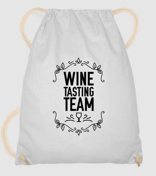 Wine tasting team Wine Tasting Team model alb pe tricou