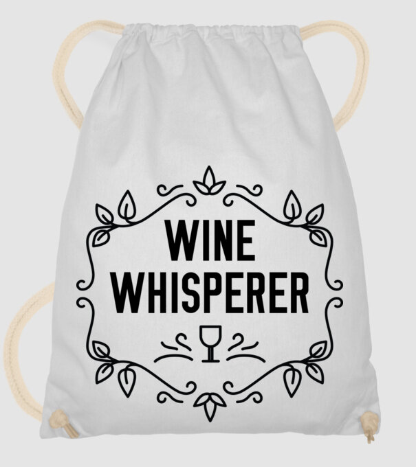 Wine tasting team Wine Whisperer model alb pe tricou