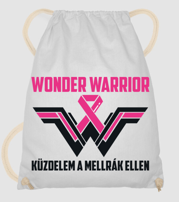 WONDER WARRIOR model alb pe tricou