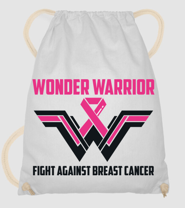 WONDER WARRIOR model alb pe tricou