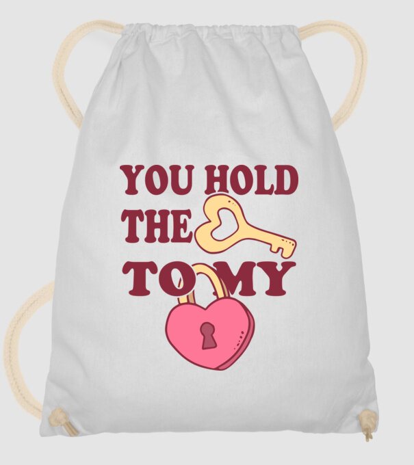 you hold the key to my heart model alb pe tricou