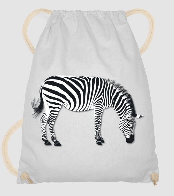 Zebră model alb pe tricou