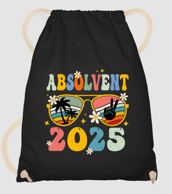 Absolvent 2025 model negru pe tricou