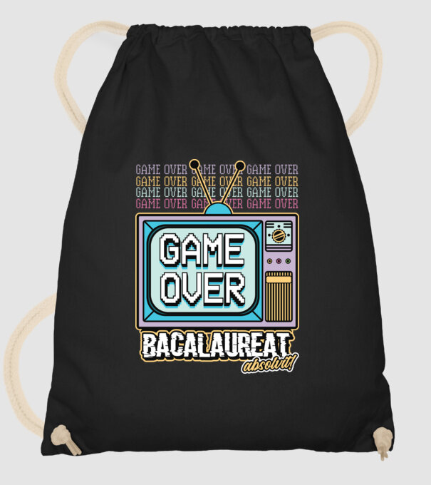 Absolvire retro bacalaureat model negru pe tricou