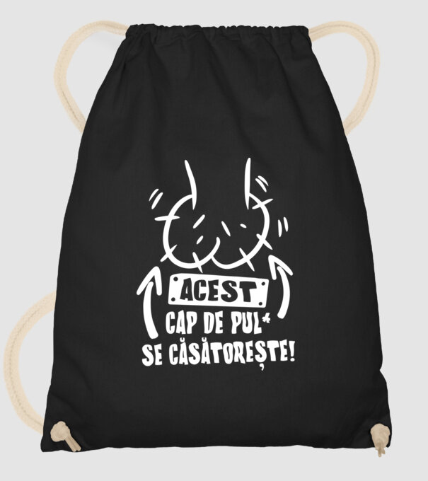 acest - cap de pulă - se căsătorește! model negru pe tricou