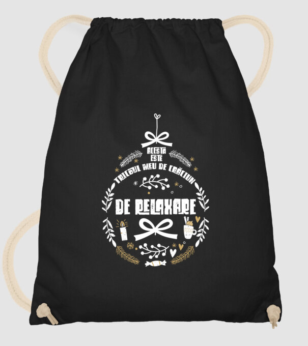 acesta este tricoul meu de Crăciun_ de relaxare model negru pe tricou