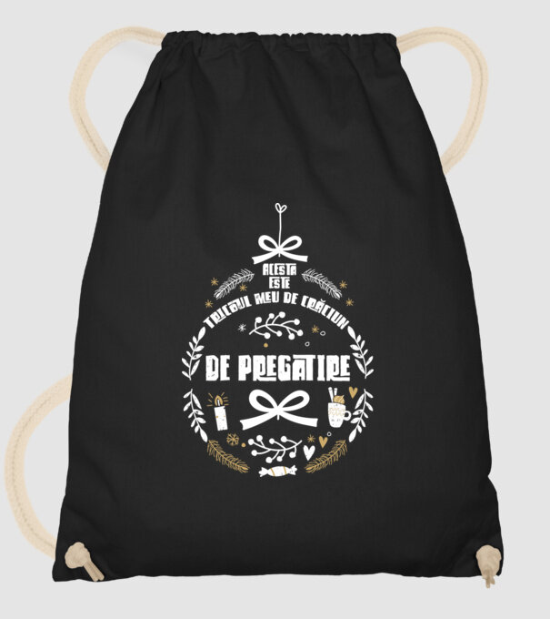 acesta este tricoul meu de Crăciun_de pregătire model negru pe tricou