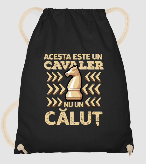 Acesta este un cavaler, nu un căluț model negru pe tricou