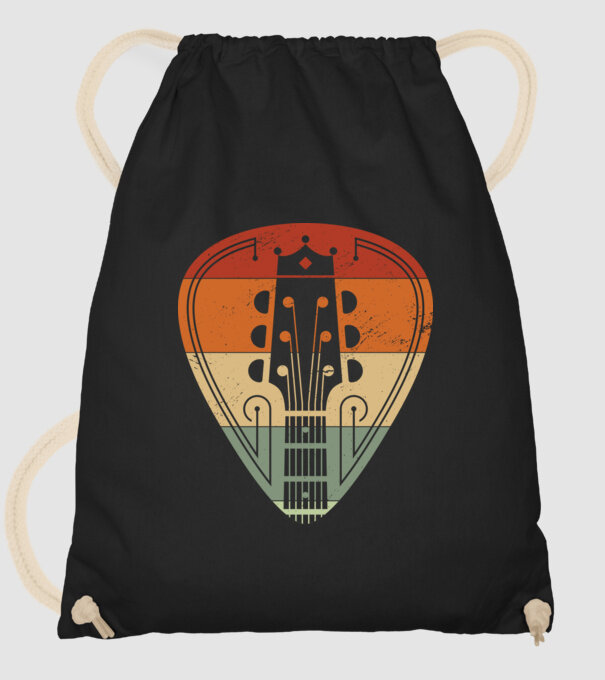 acoustic guitarist model negru pe tricou