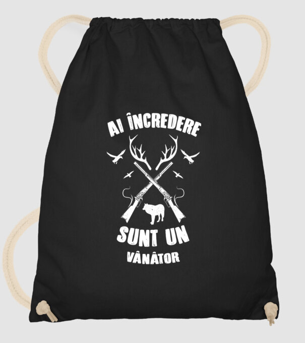 Ai încredere, sunt un vânător model negru pe tricou