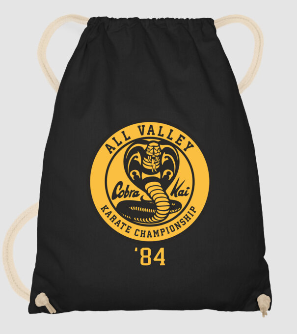 all valley karate cobra kai model negru pe tricou