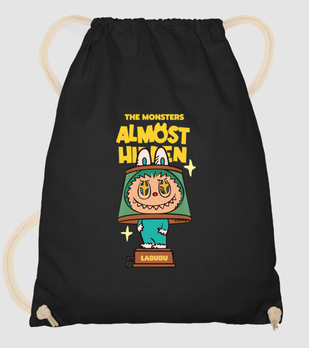 Almost Hidden model negru pe tricou