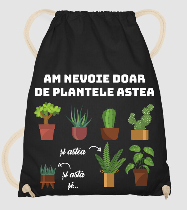 am nevoie doar de plantele astea model negru pe tricou