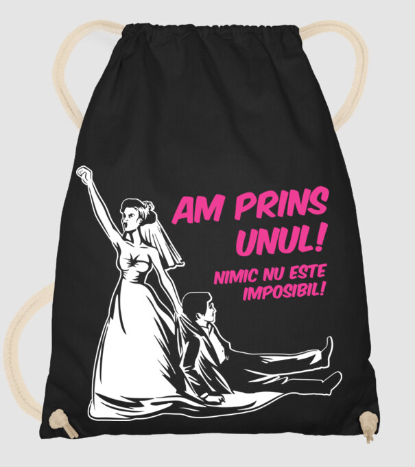 Am prins unul Nimic nu este imposibil model negru pe tricou