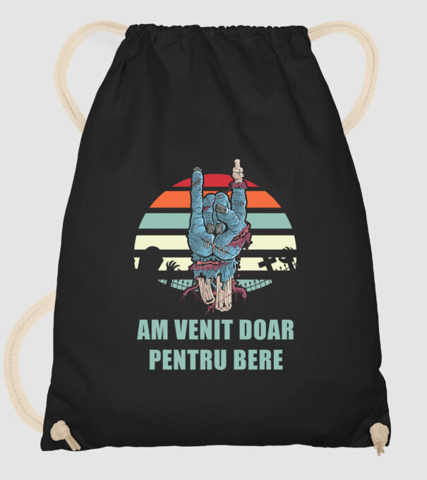Am venit doar pentru bere model negru pe tricou