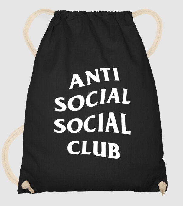 Anti social social club model negru pe tricou