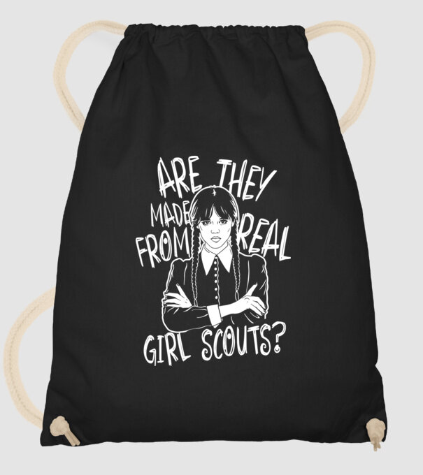  Are the made from real girl scouts model negru pe tricou