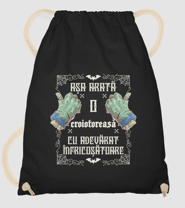 Așa arată o CROIOTOREASĂ cu adevărat înfricoșătoare model negru pe tricou
