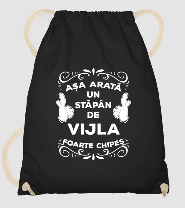 Așa arată un stăpân de Vijla foarte chipeș model negru pe tricou