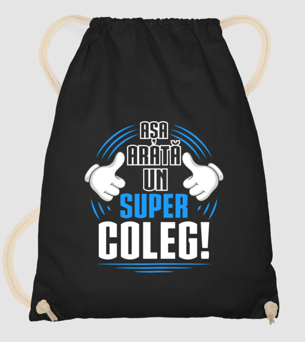 Așa arată un super coleg D4769145 model negru pe tricou
