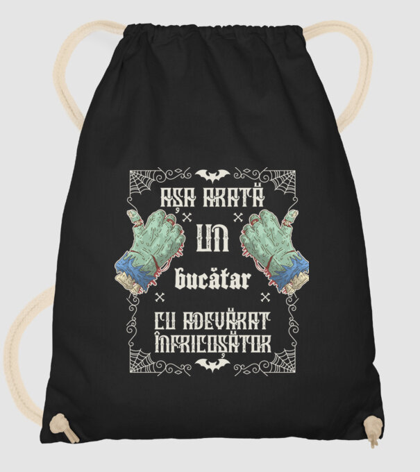 Așa arată un BUCĂTAR cu adevărat înfricoșător model negru pe tricou