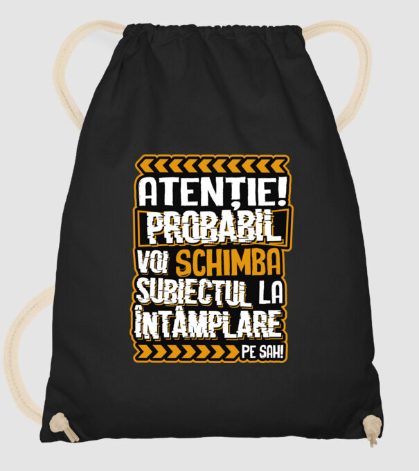 Atenție, probabil voi schimba subiectul la întâmplare pe șah model negru pe tricou