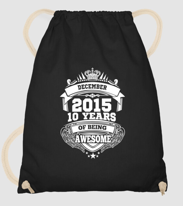 Awesome being of december 2015 model negru pe tricou