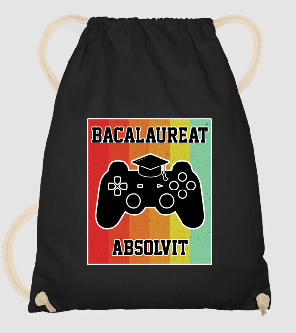 bacalaureat absolvit model negru pe tricou