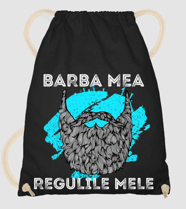 barba mea - regulile mele model negru pe tricou