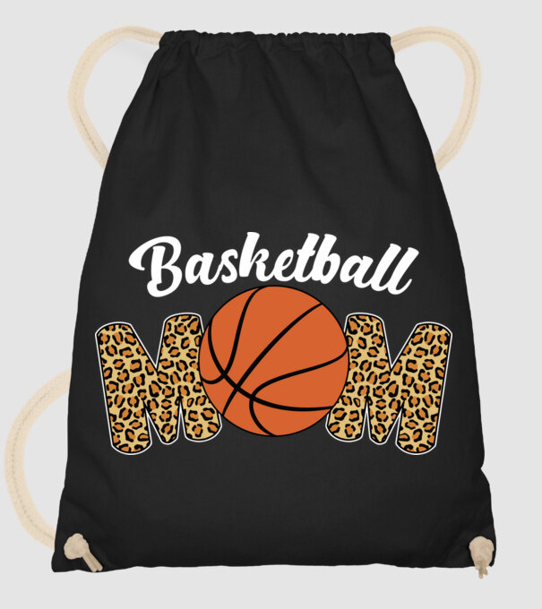 Basketball Mom model negru pe tricou